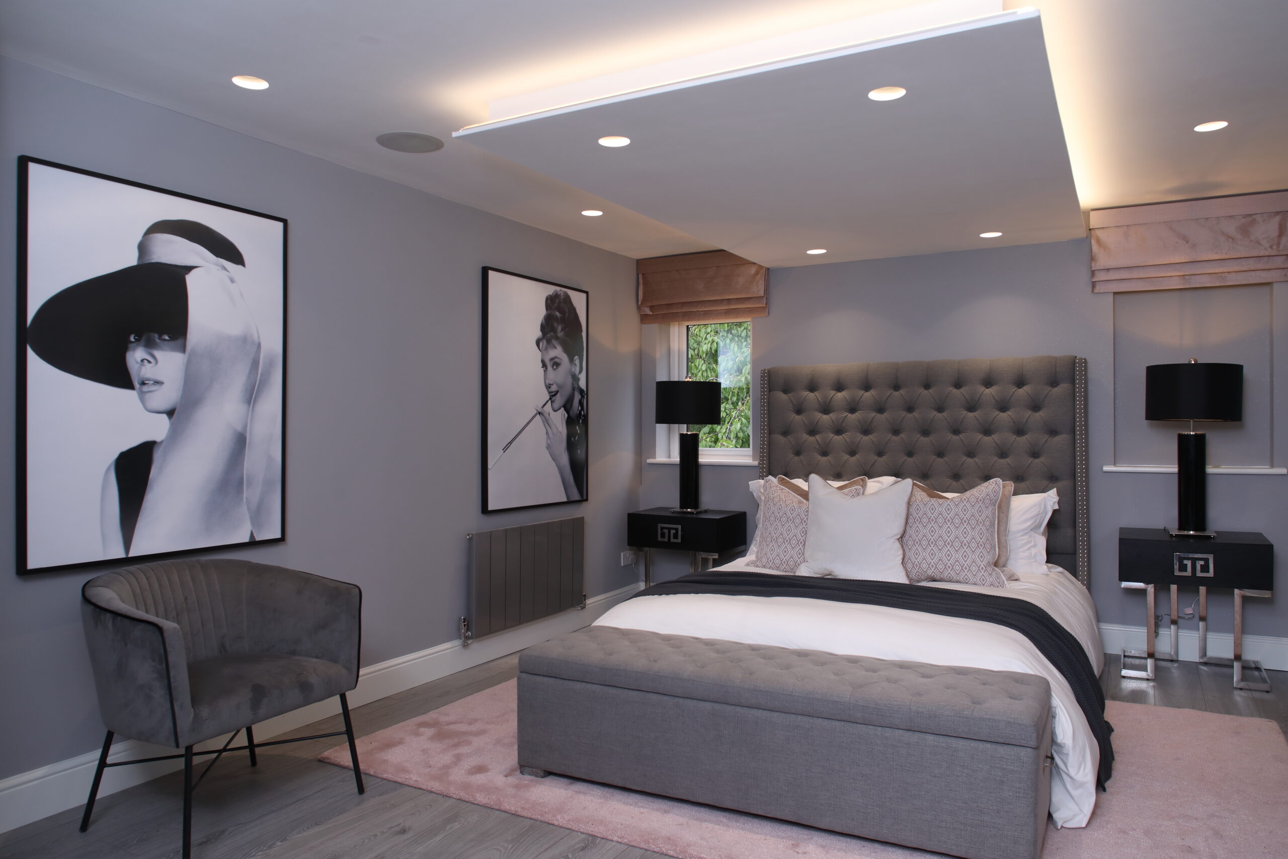 Boutique hotel bedroom scheme by Ilze Reinke Interiors